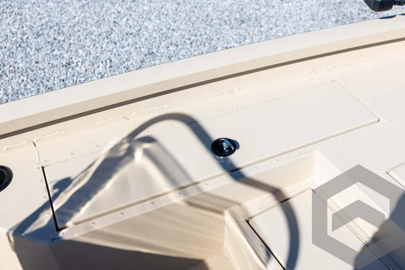 Slide: The Image of 2025 G3 Bay 21 GX boat deck with shadow and textured surface. - 30