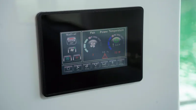 Slide: The Image of Control panel display on 2023 Axopar 37 XC CROSS CABIN boat. - 34