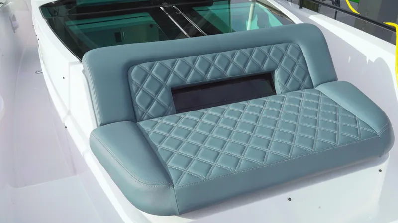 Slide: The Image of 2023 Axopar 37 XC CROSS CABIN with luxurious quilted seating. - 49