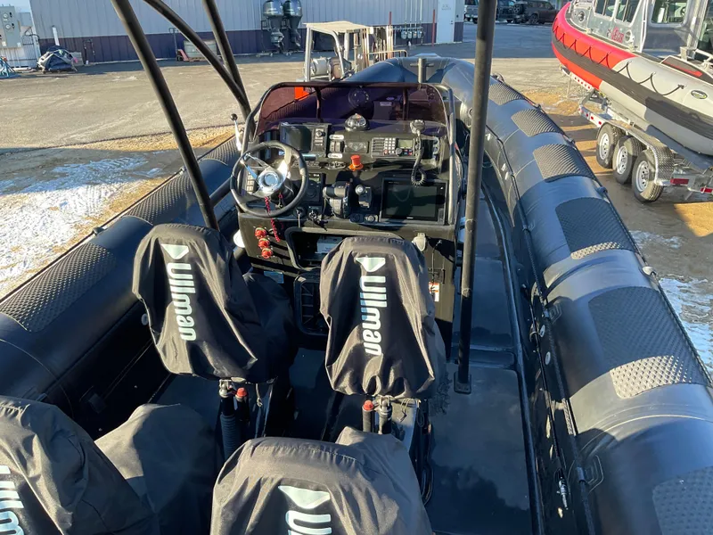 Slide: The Image of 2017 Ocean Craft Marine 9.5 M boat interior with Ullman seats and control panel. - 13