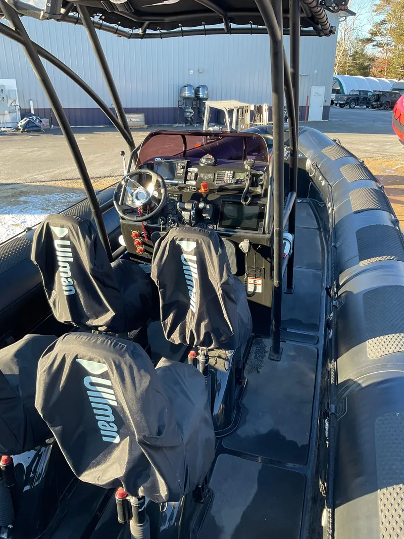 Slide: The Image of 2017 Ocean Craft Marine 9.5 M boat interior with Ullman seats and control panel. - 24