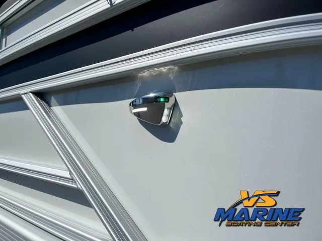 Slide: The Image of 2024 Bennington 22 SSR pontoon boat on trailer at VS Marine Boating Center. - 3