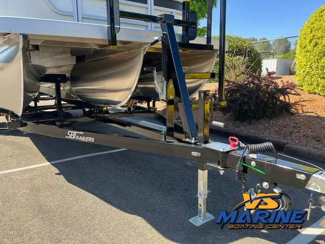 Slide: The Image of 2024 Bennington 22 SSR boat detail with VS Marine logo. - 4