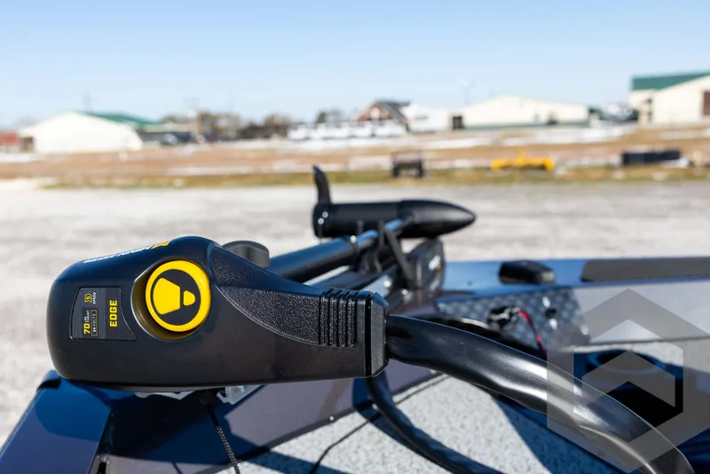 Slide: The Image of 2025 G3 Sportsman 1610 boat with trolling motor in outdoor setting. - 28