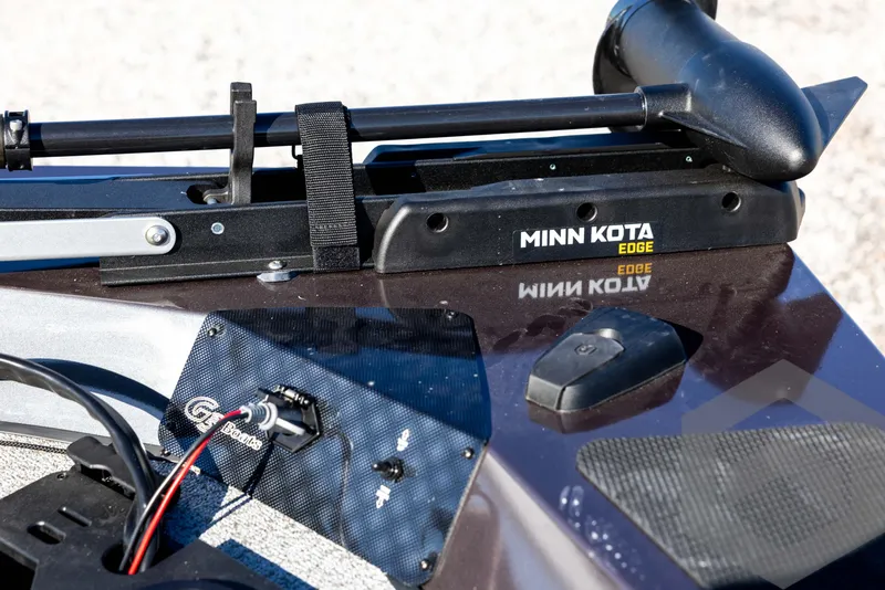 Slide: The Image of Minn Kota Edge trolling motor on 2025 G3 Sportsman 1610 boat. - 38