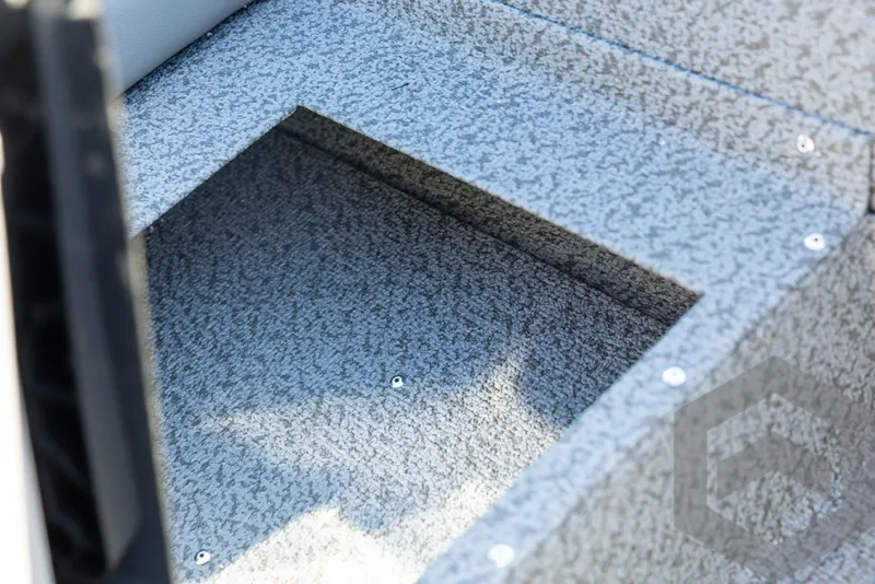 Slide: The Image of 2025 G3 Sportsman 1610 boat interior with textured flooring detail. - 41