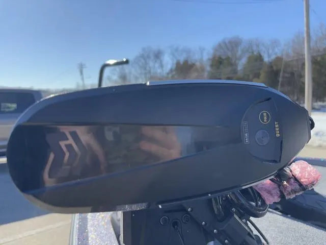 Slide: The Image of Close-up of iKon VLX20 boat motor, 2025 model, outdoors on a sunny day. - 9