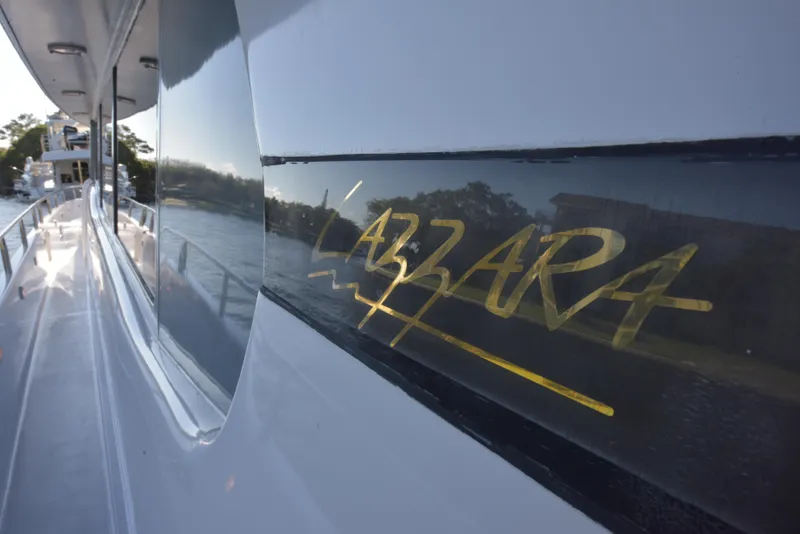 Slide: The Image of Lazzara Yachts 76 Lazzara motor yacht 1994 - 10