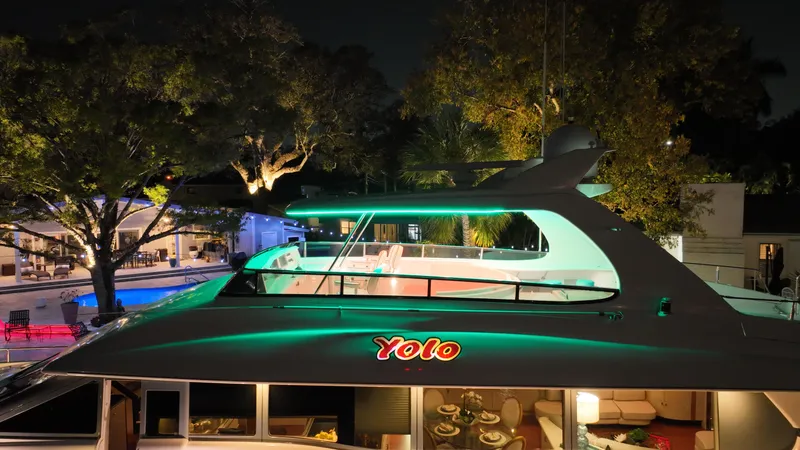 Slide: The Image of Lazzara Yachts 76 Lazzara motor yacht 1994 - 113