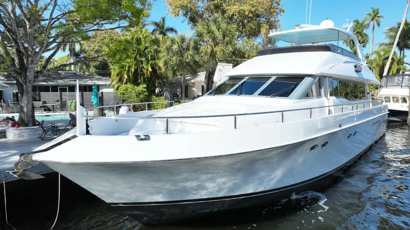 Slide: The Image of Lazzara Yachts 76 Lazzara motor yacht 1994 - 2