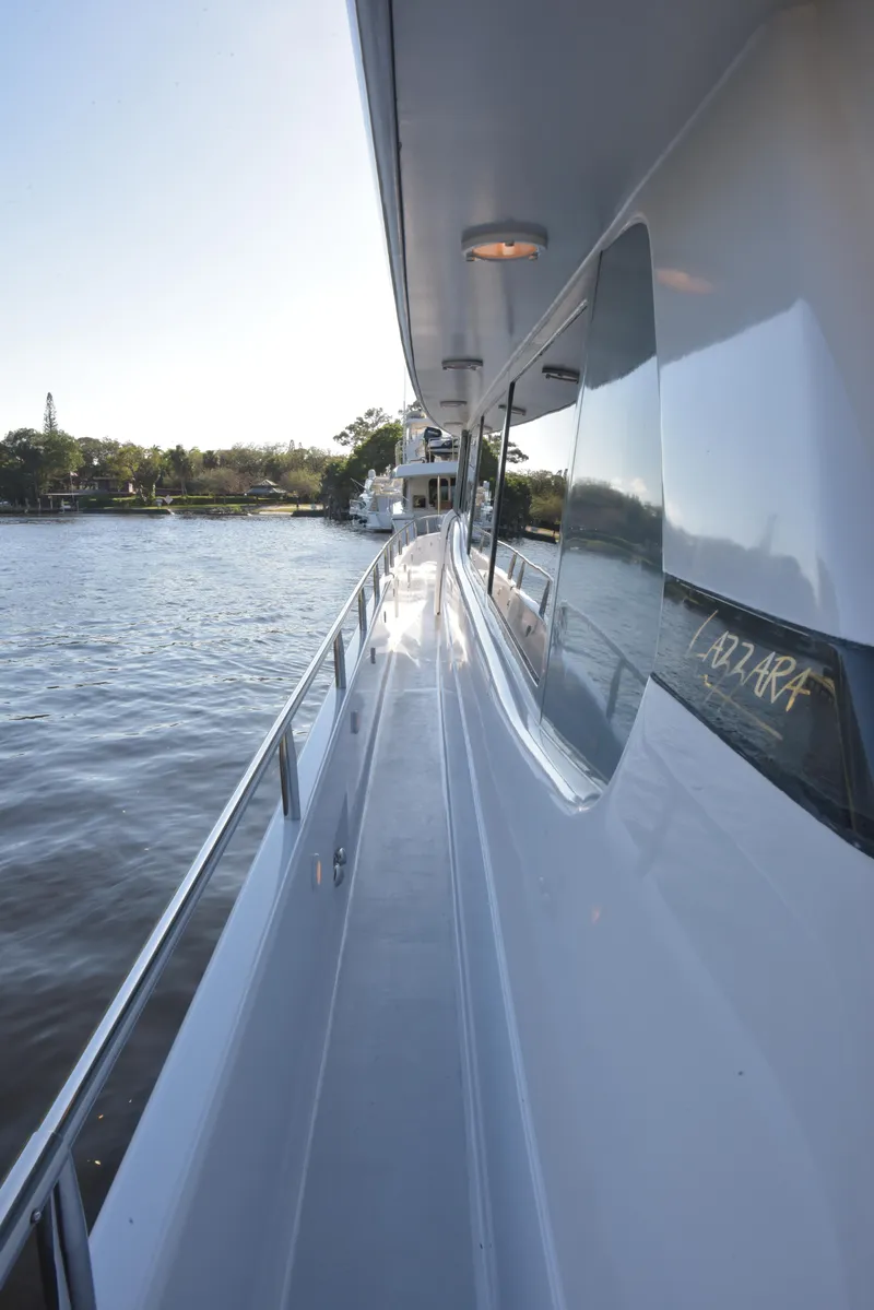 Slide: The Image of Lazzara Yachts 76 Lazzara motor yacht 1994 - 9