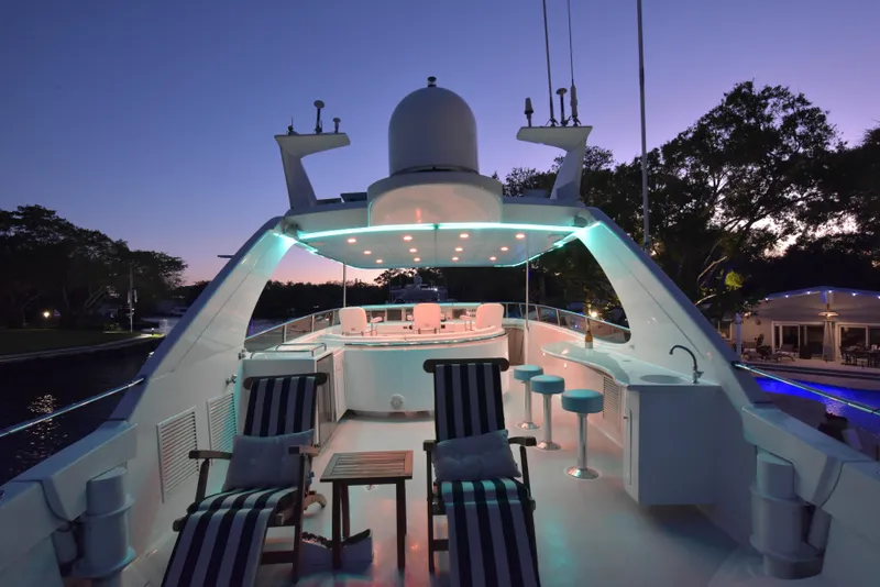 Slide: The Image of Lazzara Yachts Open bridge walk around 1994 - 102