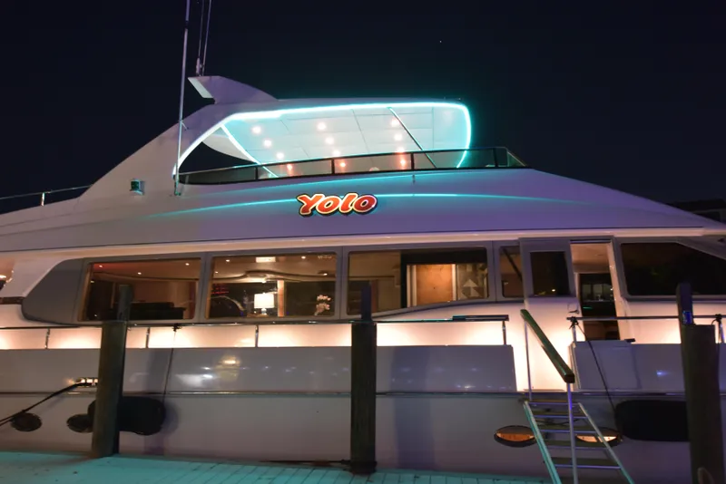 Slide: The Image of Lazzara Yachts Open bridge walk around 1994 - 105