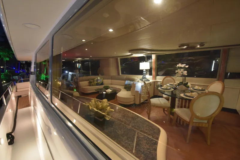 Slide: The Image of Lazzara Yachts Open bridge walk around 1994 - 109