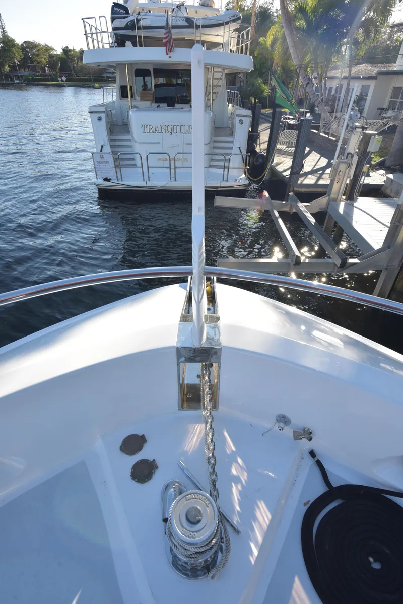 Slide: The Image of Lazzara Yachts Open bridge walk around 1994 - 11