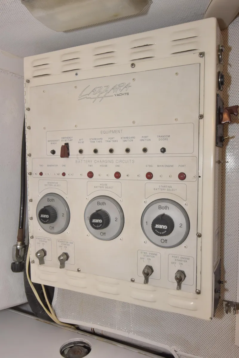 Slide: The Image of Lazzara Yachts Open bridge walk around 1994 - 119