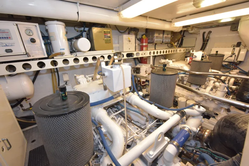 Slide: The Image of Lazzara Yachts Open bridge walk around 1994 - 138