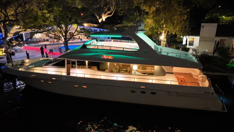 Slide: The Image of Lazzara Yachts Open bridge walk around 1994 - 145