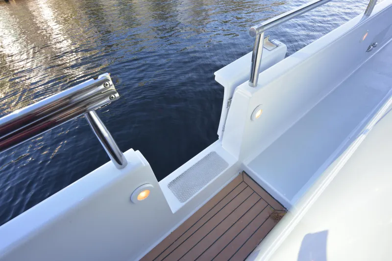 Slide: The Image of Lazzara Yachts Open bridge walk around 1994 - 16