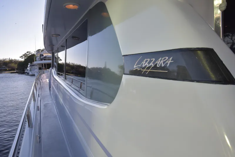 Slide: The Image of Lazzara Yachts Open bridge walk around 1994 - 17