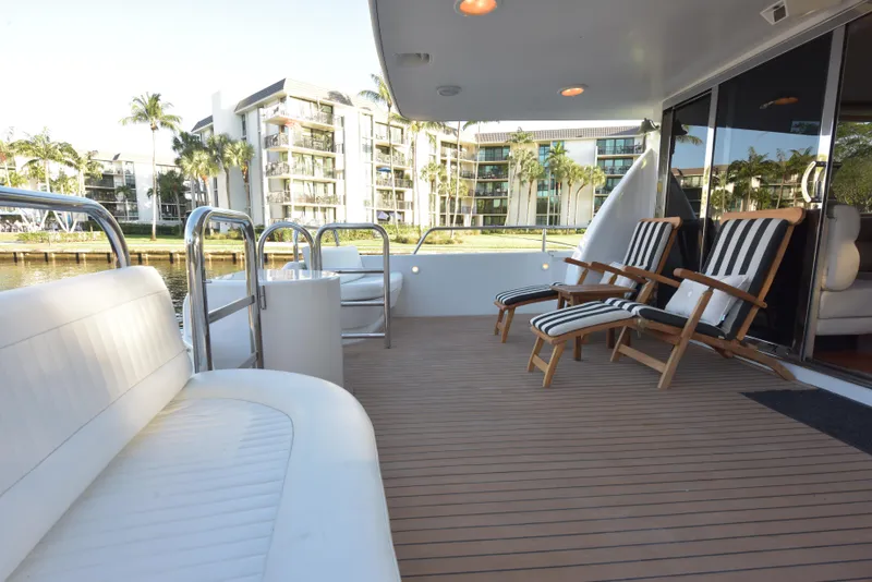 Slide: The Image of Lazzara Yachts Open bridge walk around 1994 - 23