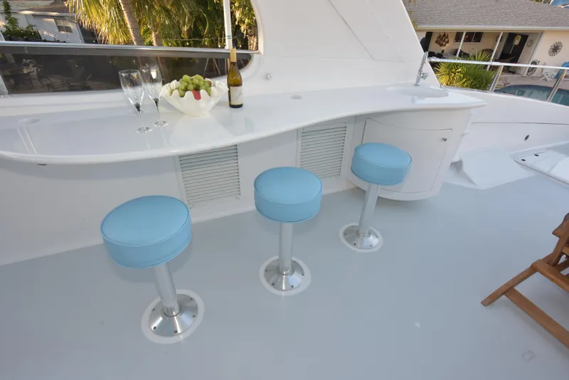 Slide: The Image of Lazzara Yachts Open bridge walk around 1994 - 34