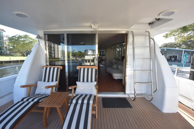 Slide: The Image of Lazzara Yachts Open bridge walk around 1994 - 41