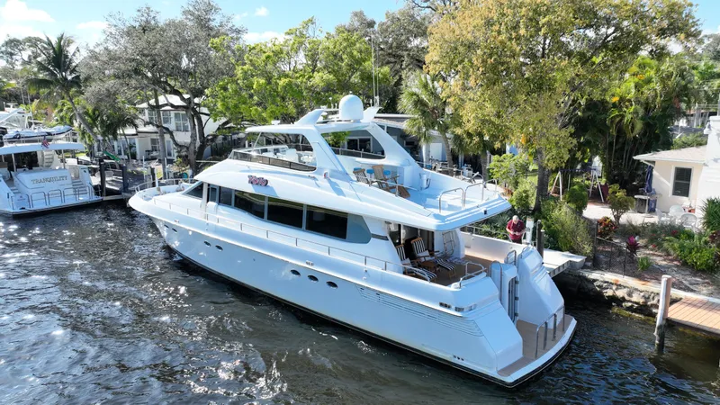 Slide: The Image of Lazzara Yachts Open bridge walk around 1994 - 5