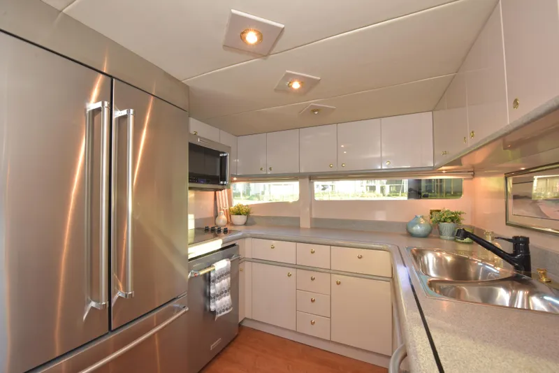 Slide: The Image of Lazzara Yachts Open bridge walk around 1994 - 54