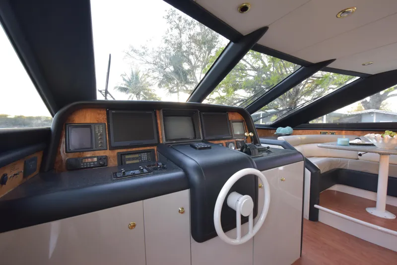 Slide: The Image of Lazzara Yachts Open bridge walk around 1994 - 65