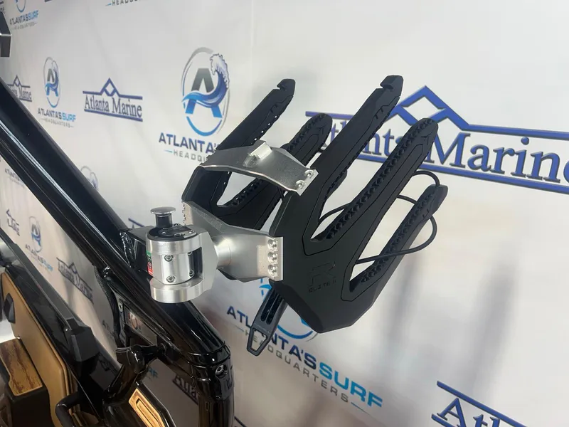 Slide: The Image of 2025 Moomba Max boat accessory at Atlanta Marine showroom display. - 26