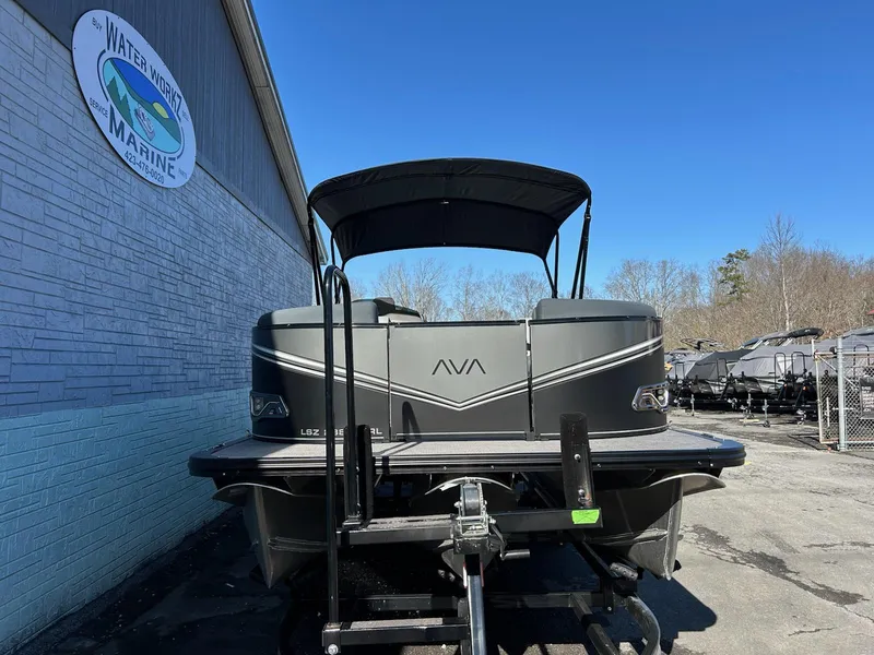 Slide: The Image of 2025 Avalon 2385 LSZ VRL pontoon boat at Water World Marine dealership. - 3