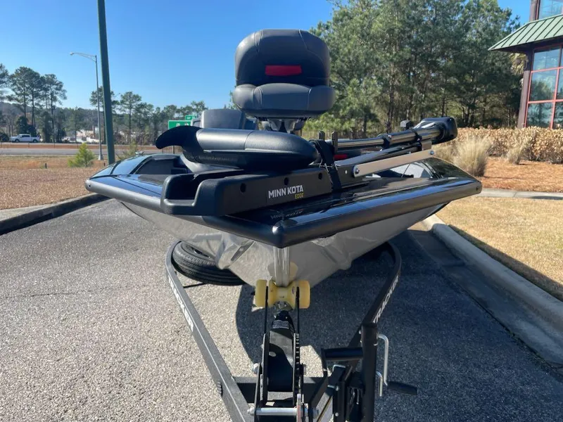 Slide: The Image of 2025 Tracker Pro Team 175 Crappie Edition boat with Minn Kota trolling motor. - 3