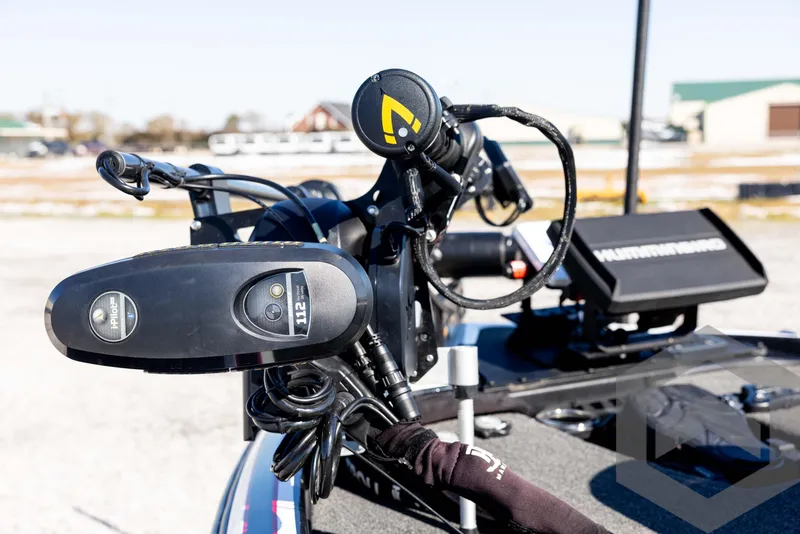 Slide: The Image of Close-up of 2017 Nitro Z21 Z-PRO boat's advanced control panel and equipment. - 24