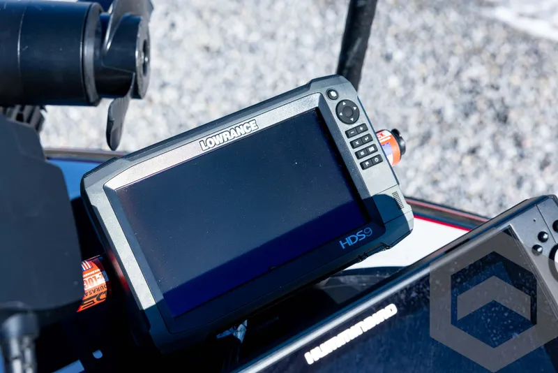 Slide: The Image of Lowrance HDS9 fishfinder on 2017 Nitro Z21 Z-PRO Package boat. - 33