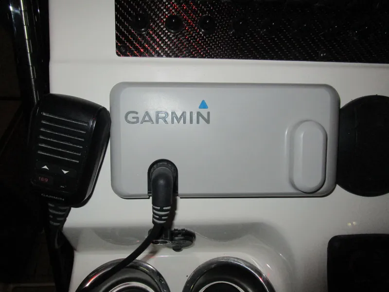 Slide: The Image of Interior cockpit of 2025 Solara S-310 CW boat with modern controls and steering. - 17