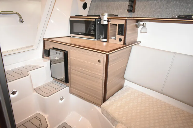 Slide: The Image of Compact sink area in Solara S-310 CW 2025, featuring modern faucet and soap dispenser. - 39