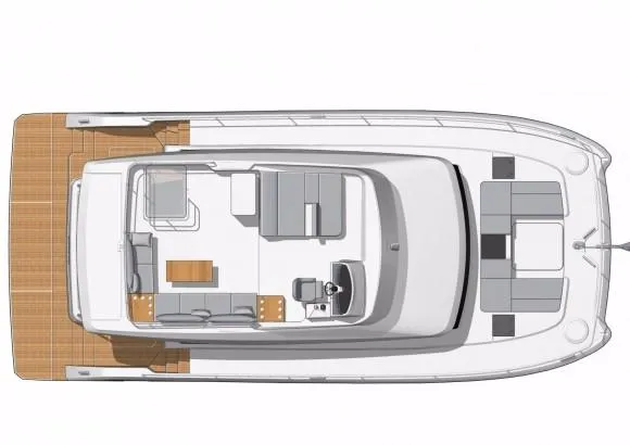 Slide: The Image of Manufacturer Provided Image: Manufacturer Provided Image: Manufacturer Provided Image: Fountaine Pajot MY 44 Flybridge Layout Plan - 60