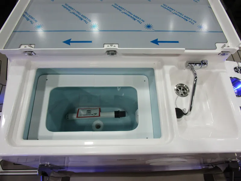 Slide: The Image of Livewell compartment in 2025 Cutwater C-248 Coupe boat. - 13