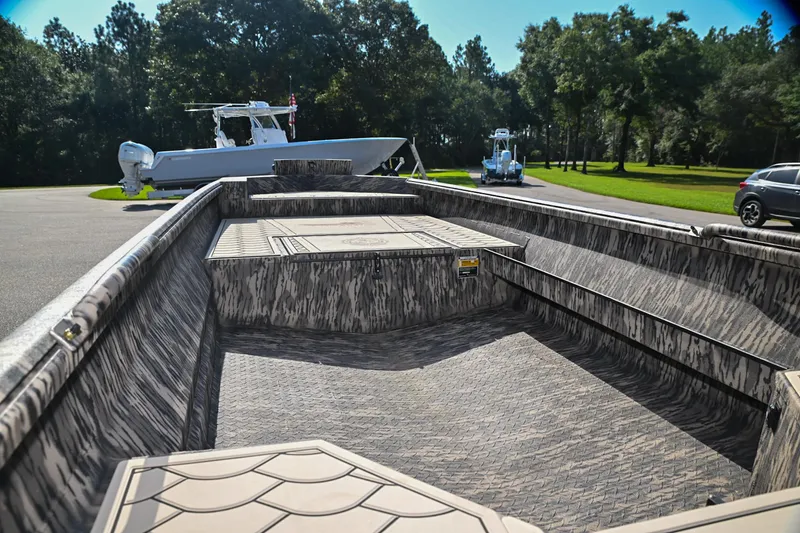 Slide: The Image of 2024 Reaper Boats TIMBER REAPER 756, interior view, parked outdoors. - 5