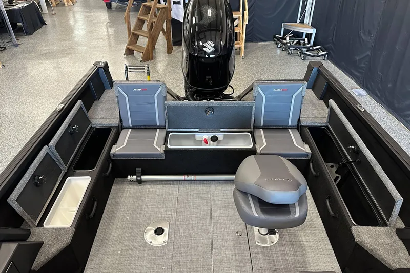 Slide: The Image of 2026 Alumacraft Competitor 185X Sport boat identification plate with serial number. - 18