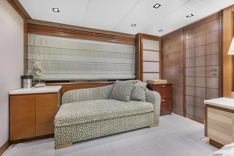 Slide: The Image of Master stateroom, chaise lounge to port - 17