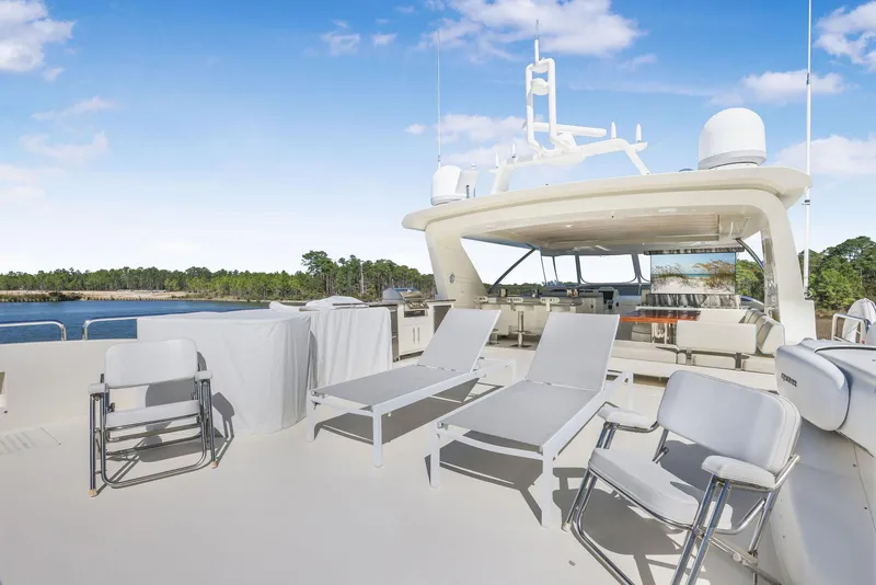 Slide: The Image of Flybridge aft chaise loungers - 55
