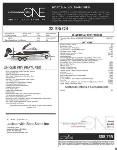 Slide: The Image of Chaparral 23 SSi OB 2025 - 5