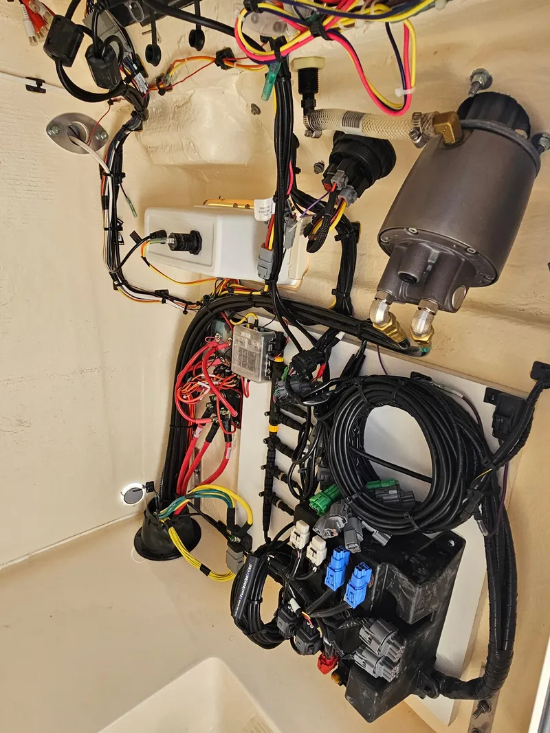 Slide: The Image of 2024 Scout Honda Seabrook 195 CF wiring and components detail. - 14