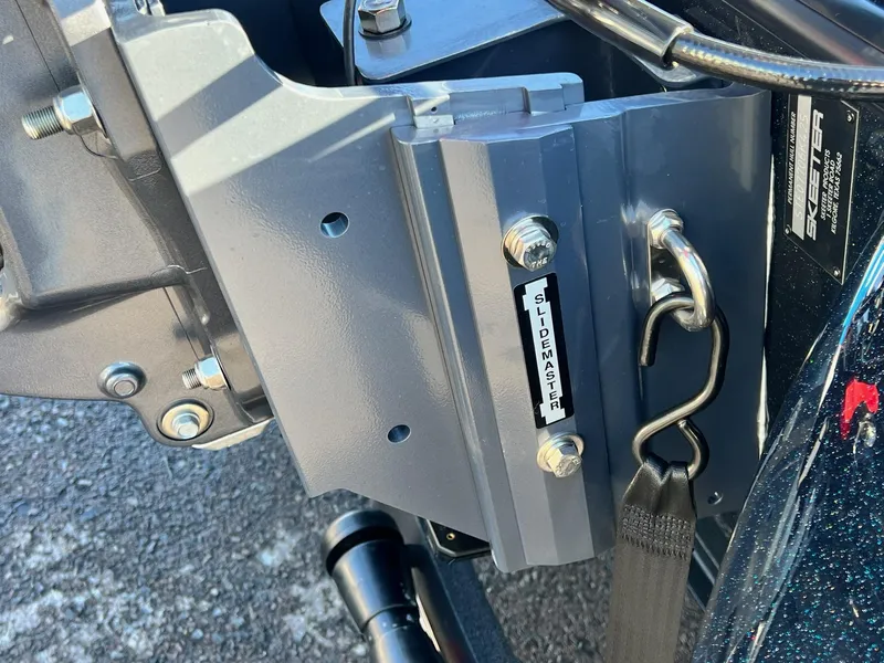 Slide: The Image of Close-up of 2025 Skeeter ZXR 20 SE boat hardware with SlideMaster bracket. - 11