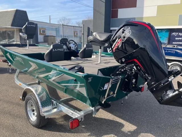 Slide: The Image of 2025 Lund 1875 Renegade SS boat with powerful outboard motor on trailer. - 3