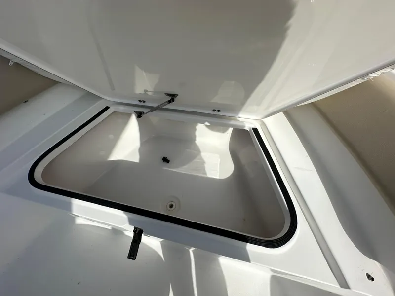 Slide: The Image of Open storage compartment on 2018 Sea Fox 186 Commander boat. - 6