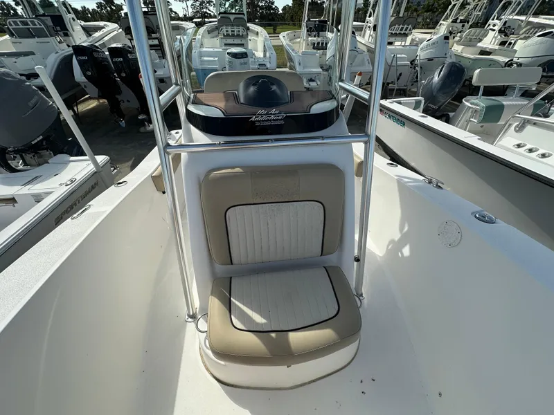 Slide: The Image of 2018 Sea Fox 186 Commander boat interior with seating and console. - 7