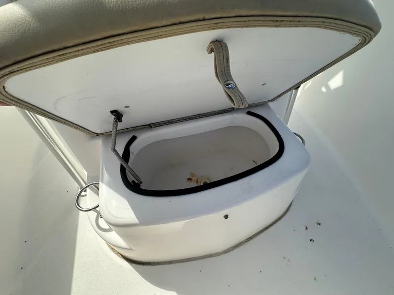 Slide: The Image of Open storage compartment on 2018 Sea Fox 186 Commander boat. - 8